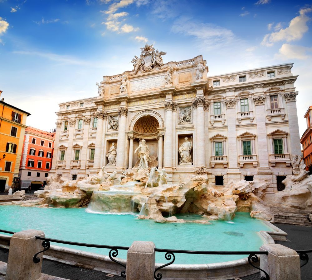 Beautiful Fountain de Trevi in Rome