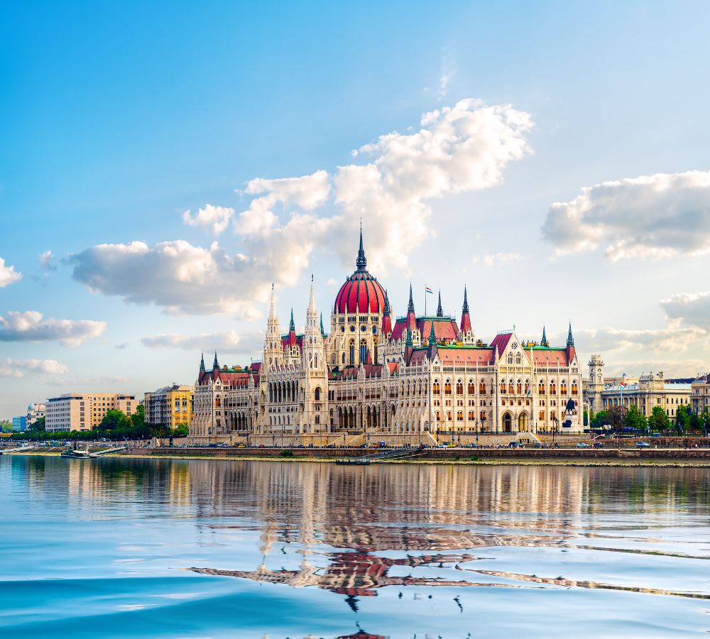 The Parliament and Danube river in Budapest