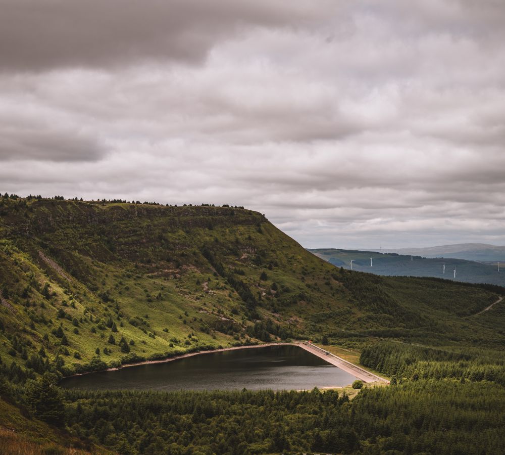 The black mountains in Wales