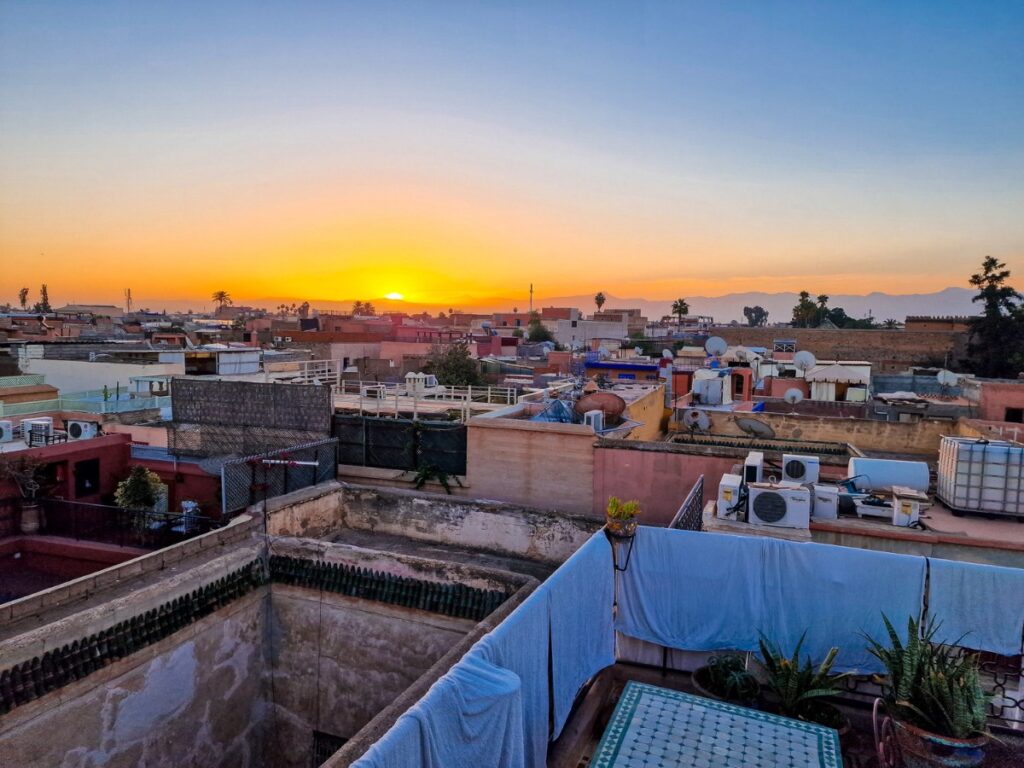 View from hotel in Marrakech