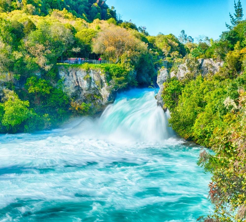 Huka Falls on Waikato River, New Zealand
