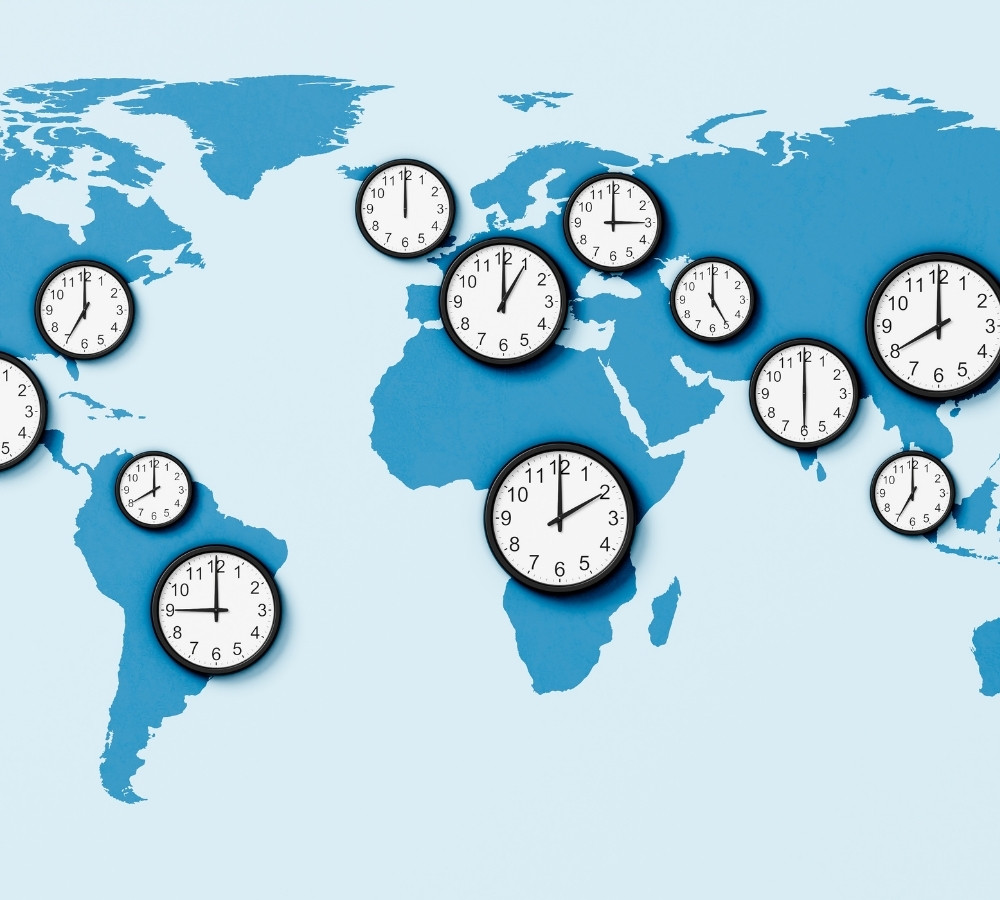 World Map Time Zones