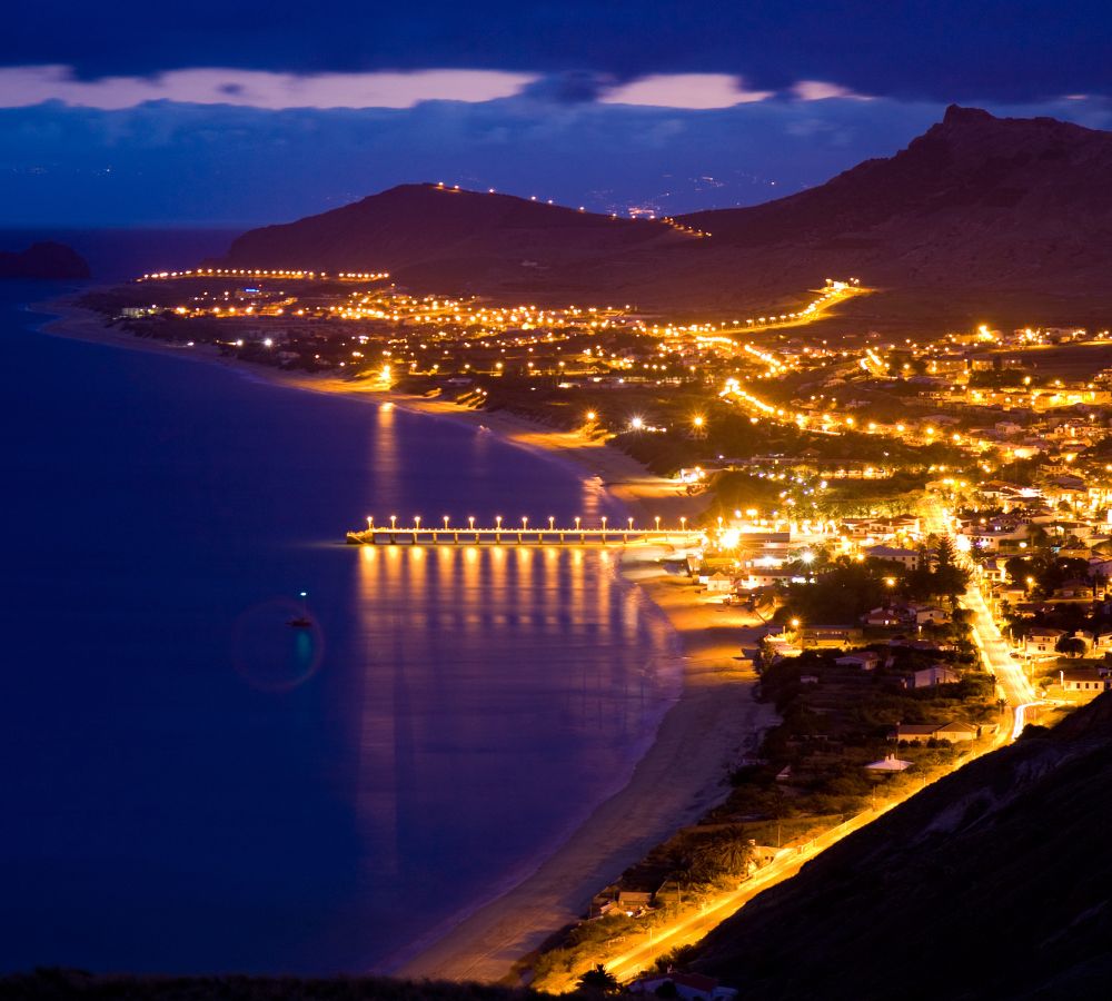 Porto Santo, Madeira Islands, Portugal at night