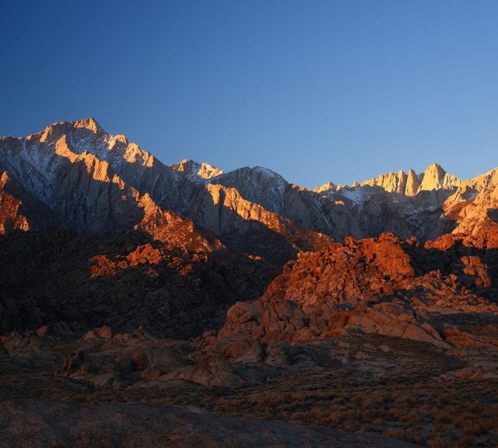 mount whitney at california sierra mountain