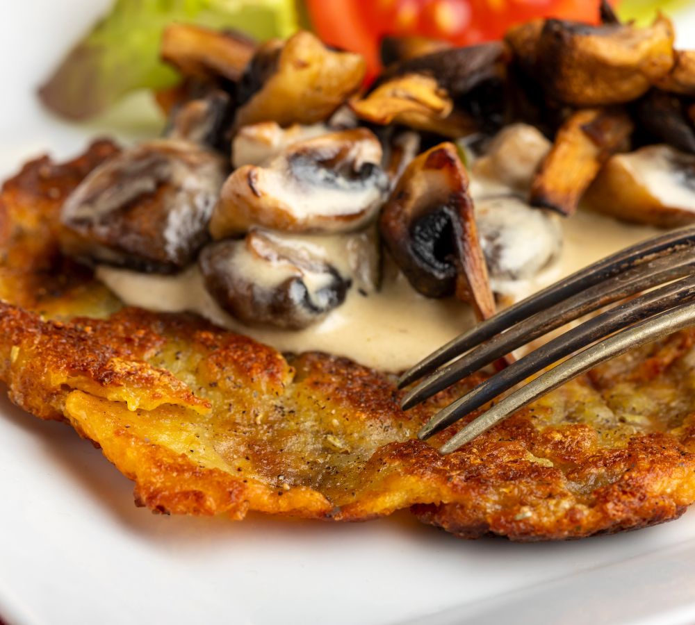 swiss Rösti with mushroom sauce