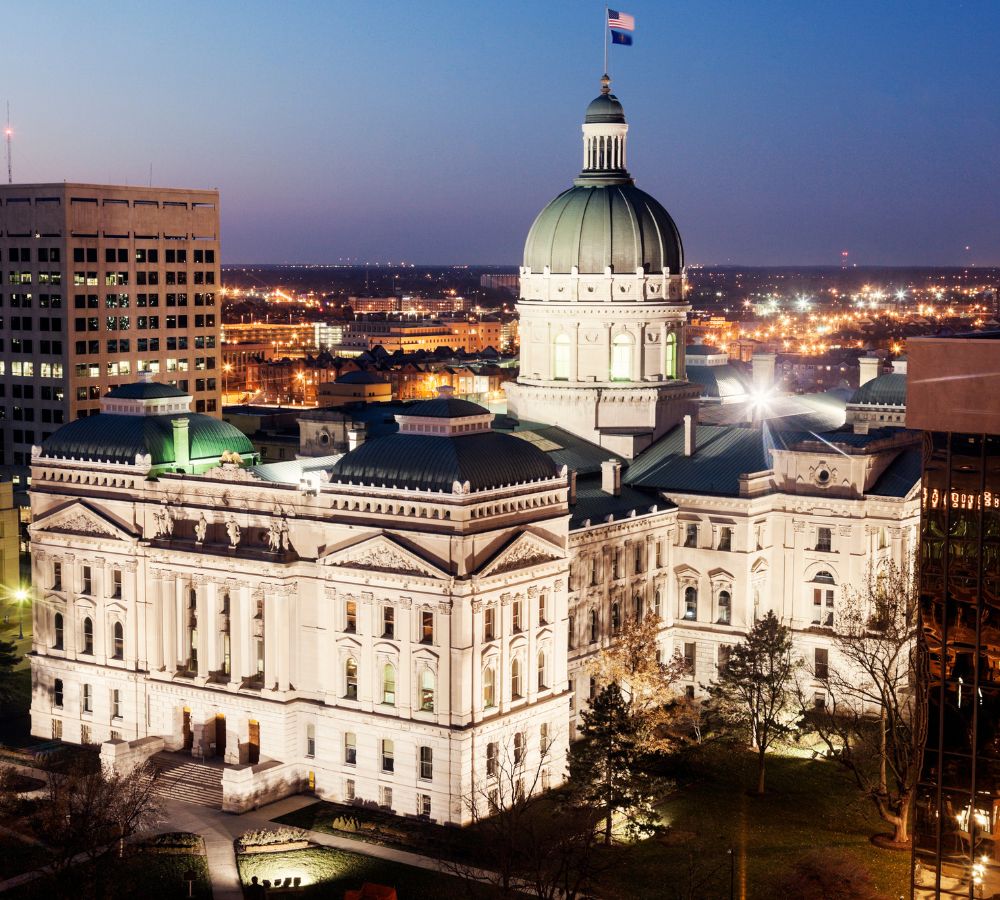 State Capitol Building. Indianapolis, Indiana, USA