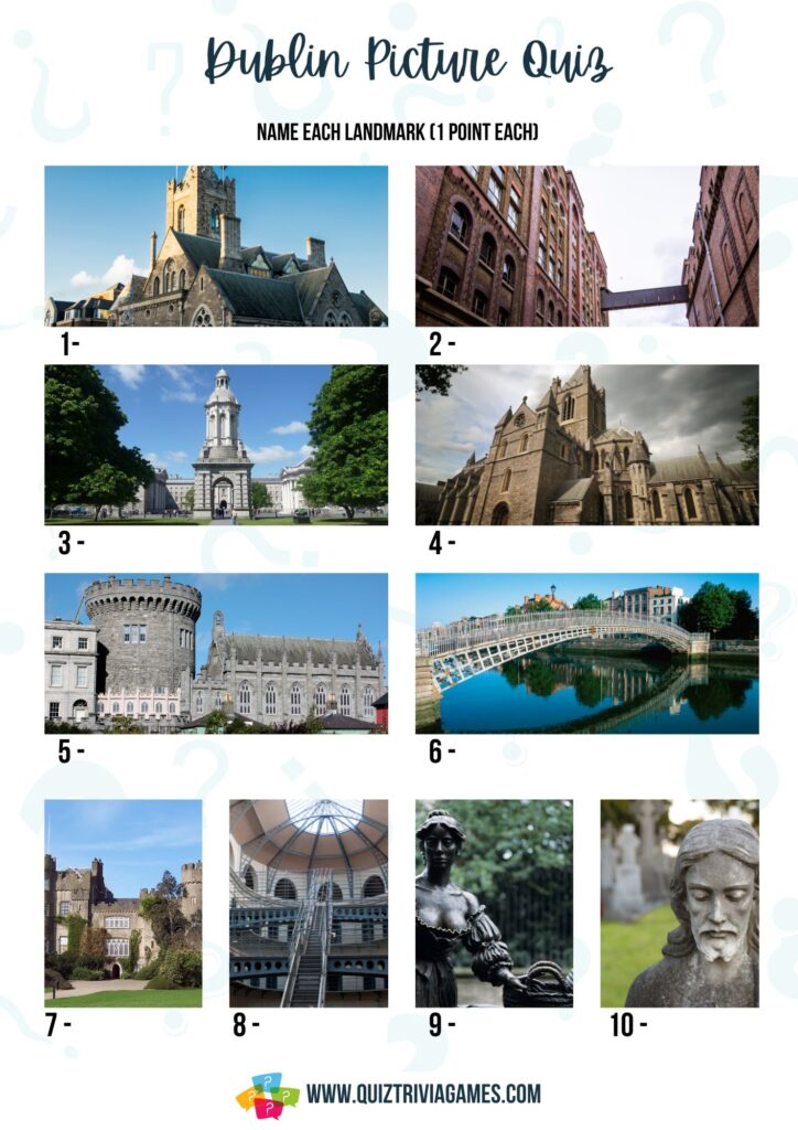 Dublin Picture Quiz