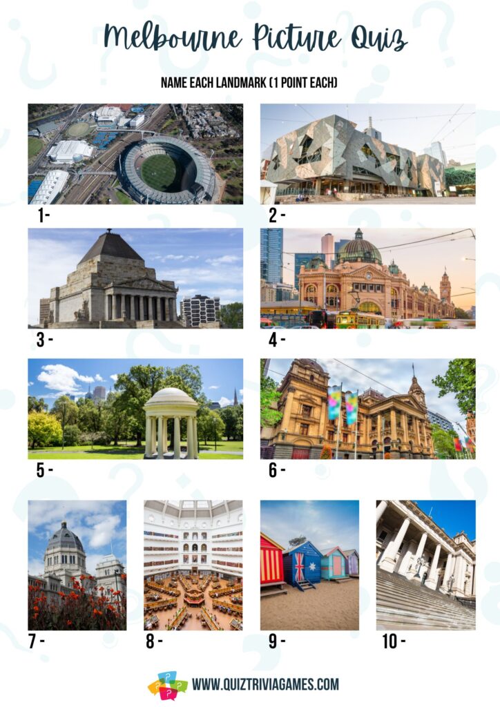 Melbourne Picture Quiz