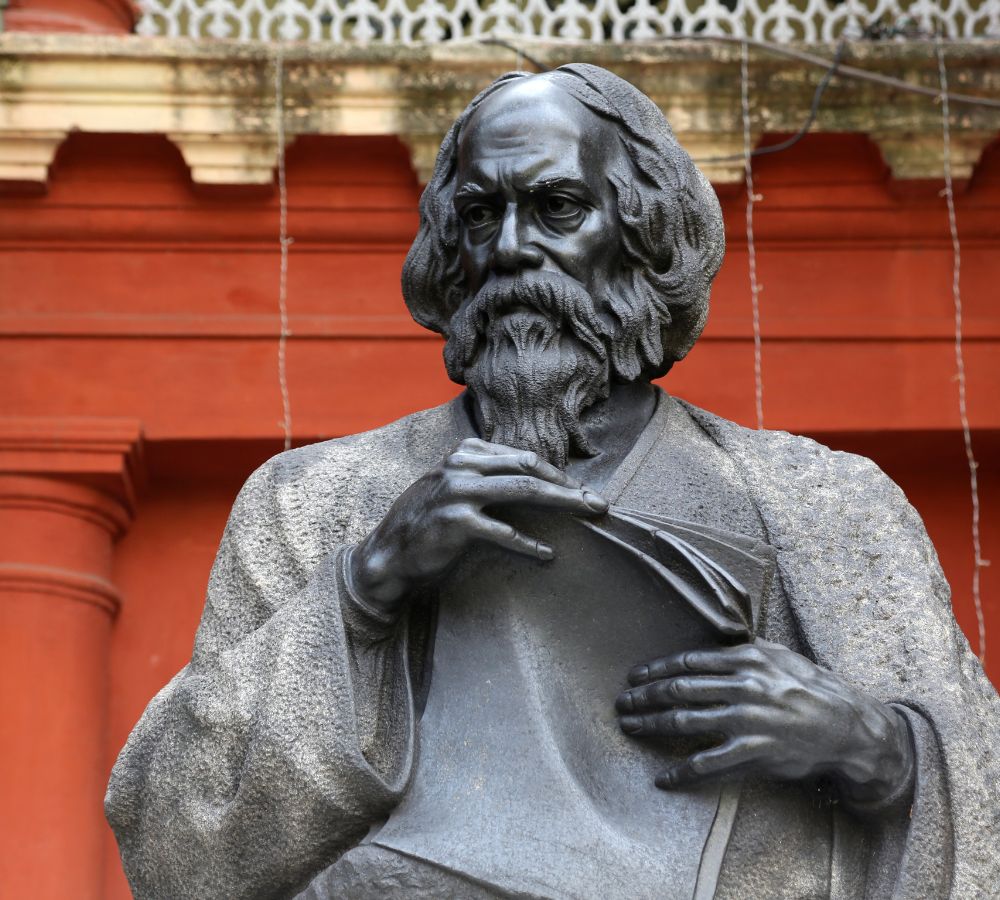Rabindranath Tagore in Kolkata, India, he became the first non-European to win the Nobel Prize in Literature in 1913