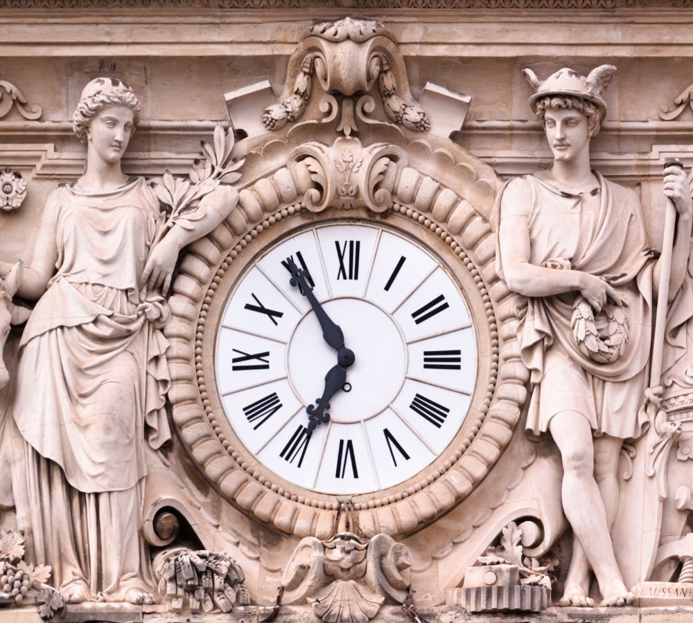 medieval ornate clock