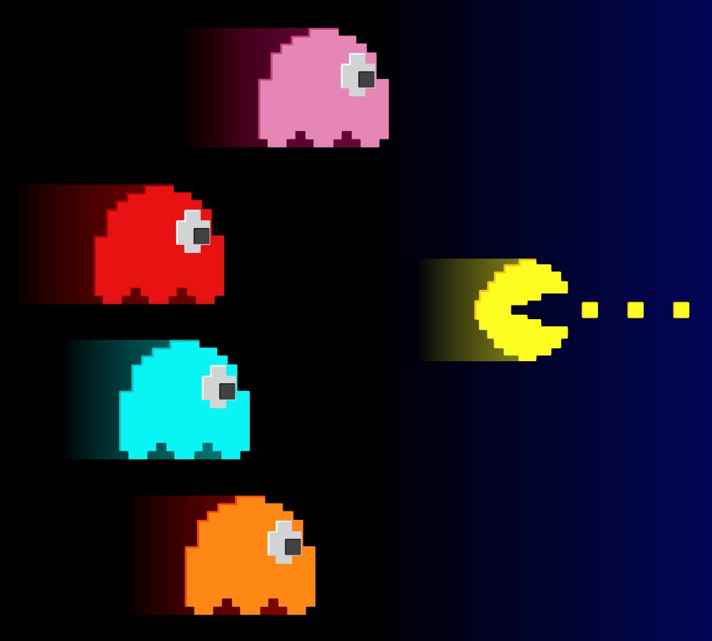 Pac man game 80s