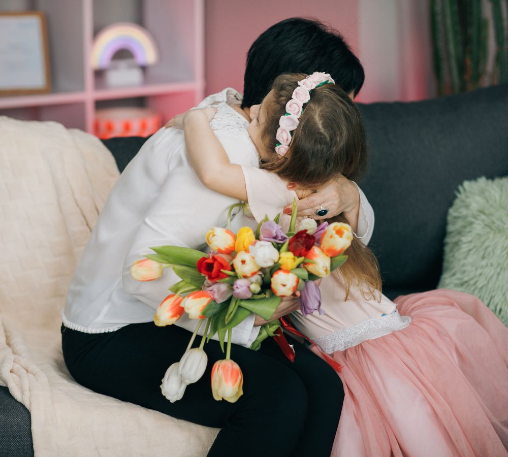 Mother with her Adult Daughter Hugging