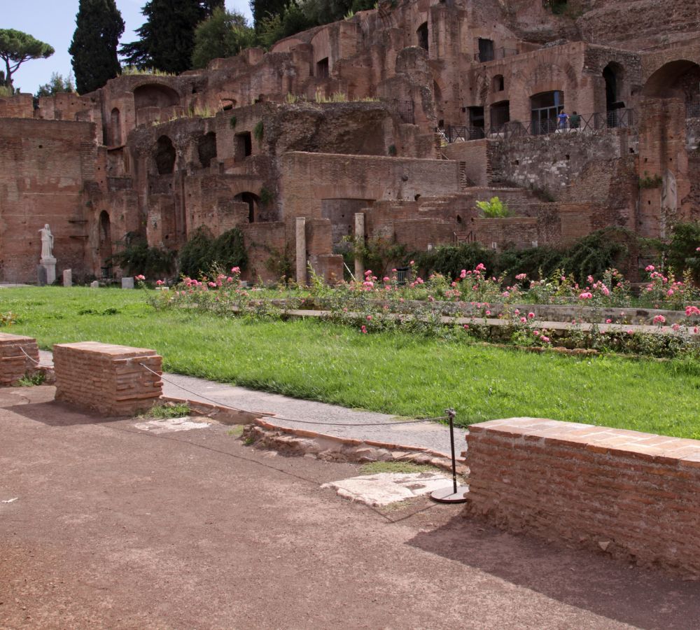 The garden of the Vestal Virgins in Rome