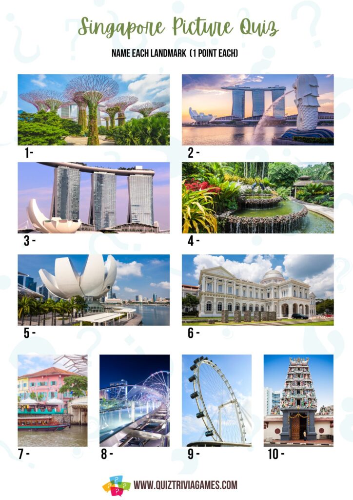 Singapore Picture Quiz